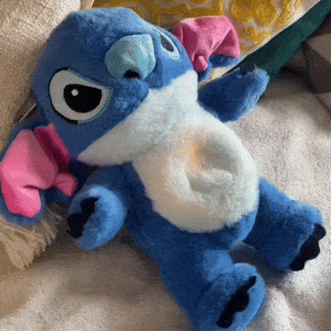 Peluche Stitch che respira